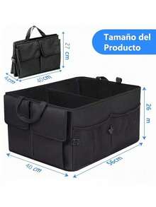 Multipurpose Car Trunk Organizer: Foldable, Durable, And Waterproof Storage Bag For SUVs, Back Seats, And More. - A - View 2