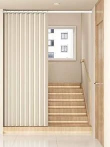 Modern Waterproof & Dustproof Design, Perfect For Bathroom, Bedroom, Living Room And Cabinet Dividers. Equipped With Hooks, Excellent Waterproof Performance. - M - View 1