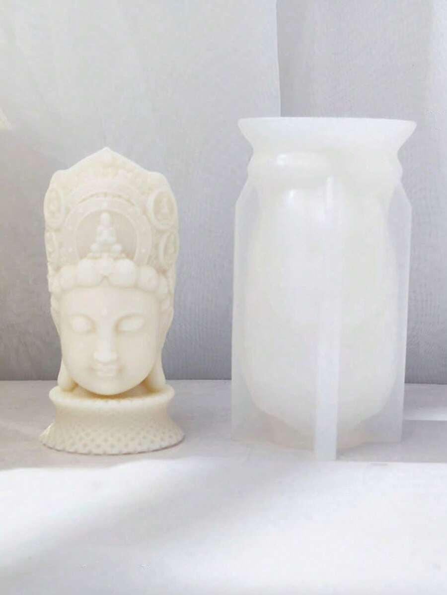 观音像模具，DIY手工香氛石膏多功能硅胶模具 - 觀音 - 查看 1