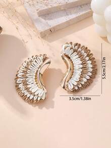 1 Pasang Anting Logam Anyaman Rotan Gaya Boho, Desain Liburan Populer Eropa dan Amerika, Cocok untuk Perjalanan Sehari-hari dan Resor Pulau - MultiWarna - View 4