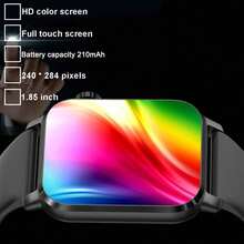 1.85 Inch Square Smart Watch For Men And Women, Full Touch Screen Smartwatch, Fitness Tracking, Wireless Call, LED Flashlight, Multiple Sports Modes, Music Control, Information Push, Remote Camera, Compatible With Android & IOS - 彩色 - 查看 5