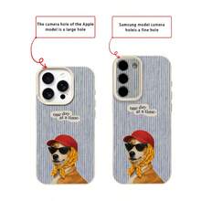 1 chiếc ốp lưng điện thoại bằng chất liệu TPU, họa tiết sọc hình cún con, tương thích với iPhone 17 Pro Max/17/16 Pro Max/15/13/12/11, S20 FE/A15/S24/A55, Note 11/Note 12/Note 13 Pro, bảo vệ điện thoại toàn diện, chống rơi vỡ, mềm mại. - trắng - Xem 7