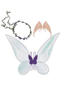 1 pieza Alas de hada adulta, alas de mariposa, alas de ángel, disfraz de hada dama, decoración de regalo de fiesta, Navidad - Multicolor - Ver 30