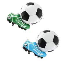 4pcs Soccer Shoe Shape Foil Balloons Football Boots Balloon Soccer Fan Gear National Team Colors Soccer Themed Birthday Party Decorations Football Party Supplies - View 6