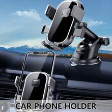 Giá đỡ điện thoại ô tô cơ bản có thể điều chỉnh, giá đỡ điện thoại di động trên bảng điều khiển, giá gắn vào cửa gió điều hòa, giá đỡ hút chân không/móc treo cho điện thoại 4-7 inch, thiết kế tam giác ổn định, quà tặng mùa xuân - Nhiều màu - Xem 2