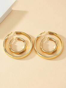 Set 2 buah Anting Geometris Minimalis - anting-anting - View 7