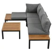 Outdoor Table & Chair Sets - Grey - View 11