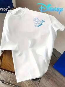 Disney Official Licensed: Boys Cars Guido Cartoon Graphic Short Sleeve T-Shirt, Super Soft Comfortable Casual Top For Daily Wear - 白色 - 查看 2