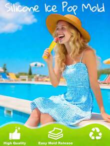 Bộ 6 khuôn làm kem que - Bao gồm các khuôn kem que hình ống có thể tái sử dụng với nắp chống rò rỉ, thích hợp để làm kem que sữa chua, kem que nước ép và các món ăn nhẹ. Thiết kế dễ lấy kem ra, chỉ cần ấn nhẹ là có thể lấy ra. - Nhiều màu - Xem 2