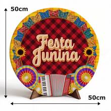 Round Panel Covers Table Panel 50x50 June Festival - MS-195 - 查看 5