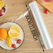 Màng bọc thực phẩm PE 30cm, thích hợp để bảo quản trái cây, rau củ và các loại thực phẩm khác. - Xem 2