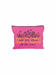 1 pièce Sac cosmétique chrétien inspirant | Verset biblique "Dieu est toujours bon" et imprimé floral religieux | Sac à maquillage avec fermeture éclair, organisateur de voyage multifonction portable | Plusieurs couleurs | Convient pour un usage quotidien, les voyages, le campus | Excellent cadeau pour les fêtes/la Saint-Valentin/l'anniversaire, Pâques, la Fête des mères pour les femmes - Multicolore - Voir 15