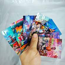 100 piezas de bolsas de Mylar holográficas láser reutilizables a prueba de olores para almacenamiento de 1g, bolsas con cierre zip planas mini, bolsas de Mylar impermeables con ventana para empaque - Multicolor - Ver 3