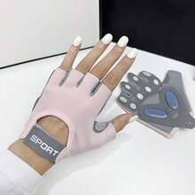 Găng tay tập luyện hở ngón dành cho nữ, chất liệu silicon lỏng chống trượt, chống chai sần, thích hợp cho tập luyện với dụng cụ thể thao, tạ, đạp xe, yoga, nhảy dây. - Nhiều kiểu dáng - Xem 11