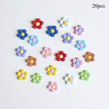 Juego de 12 unidades de imanes de resina con diseño de flor de 5 pétalos para decoración de cocina/hogar, notas adhesivas, fotos en pizarra blanca/negra, artículos decorativos lindos para escritorio de oficina, cocina, gabinete de almacenamiento, lavavajillas, decoración del hogar, regalos para amigos y familiares - Multicolor - Ver 25