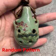A Beautifully Handcrafted Antique Ocarina, Suitable For Use As A Musical Instrument, Decoration, Or Necklace.   Or As A Gift For A Friend.   From Jingdezhen, China - The World's Capital Of Porcelain - 1pc - Random Mode - View 4