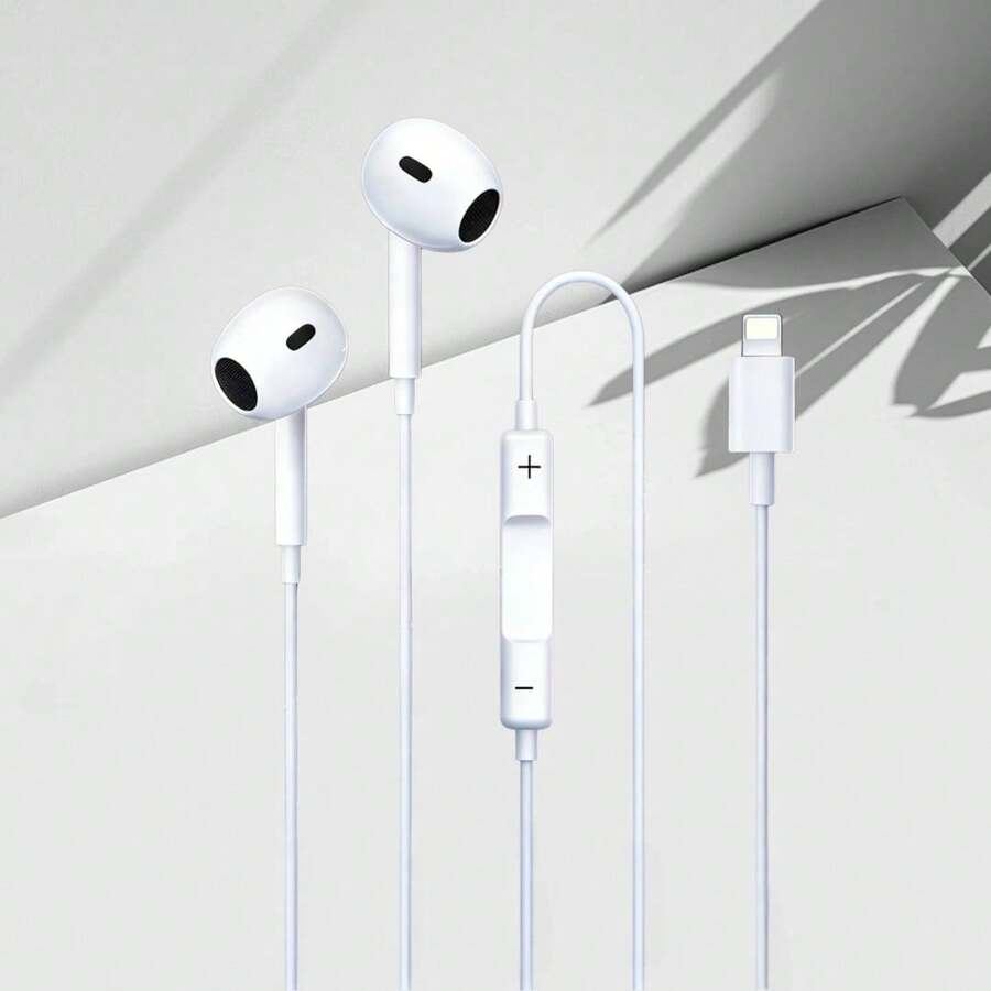 REMAX Tai nghe nhét tai có dây tương thích với Apple iPhone 15/14/13/12/11 và điện thoại Android Type-C. Cuộc gọi thoại chất lượng cao. - Xem 1