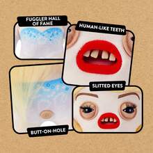 ZURU出品的Fuggler Fugg Stars 9英寸毛绒玩具（Fleeting Fartlet）——滑稽丑陋的怪物毛绒玩具，拥有类似人类的牙齿，适合儿童、青少年、成人和毛绒玩具爱好者收藏。 - 彩色 - 查看 4