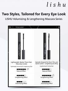 lishu 持久防水不晕染睫毛膏，打造持久自然卷翘不下垂的睫毛，适合初学者使用。 - 輕的 - 查看 5