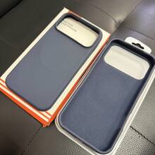 VRNOEI Luxury Matte Silicone Magnetic Phone Case Compatible With IPhone 15 14 13 12 11 16 17 Pro Max 17 Air, Solid Color & Printed Magnetic Phone Case, Matte Anti-Drop Soft Back Cover - Dark Blue - View 9