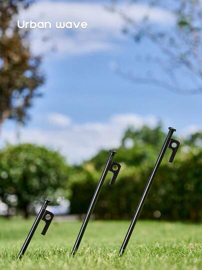  URBANWAVE 重型锻钢帐篷地钉，1/12 包装，高强度地锚，适用于坚硬和岩石地面，不可弯曲的露营地钉，适用于遮阳篷、帐篷和天幕，防锈地钉