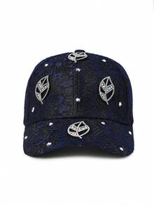 1顶女士可调节水钻棒球帽，时尚百搭尖顶帽，情侣款 - 棒球帽 - 查看 16