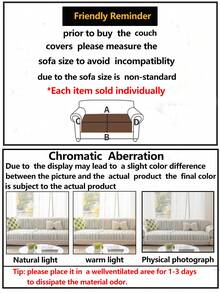 1件装四季透气冰丝沙发垫套,现代简约防滑可水洗沙发座垫保护套,柔软不褪色,宠物友好,适用于L型沙发和1-4人座沙发,蓝色 - 藍色 - 查看 12