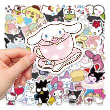 SANRIO 100张/套 可爱卡哇伊防水乙烯基动漫贴纸 趣味猫咪卡通贴纸 笔记本电脑装饰防水贴纸（部分图案随机） 圣诞节 圣诞礼物 游戏 圣诞装饰 热门礼物 男士礼物 游戏 派对游戏 动漫人物 微缩模型 小玩意 - 彩色 - 查看 5