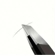 Stainless Steel Black Eyebrow Tweezer With Slant And Flat Point Beauty Tools For Eyelash Tweezer & Ingrown Hair Removal - Black - View 5