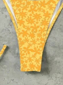 Bộ bikini buộc dây cổ kiểu dáng thanh lịch, gợi cảm, phong cách Âu Mỹ, mới về cho mùa xuân/hè, thích hợp cho bãi biển, kỳ nghỉ và tiệc tùng. - Nhiều màu - Xem 3
