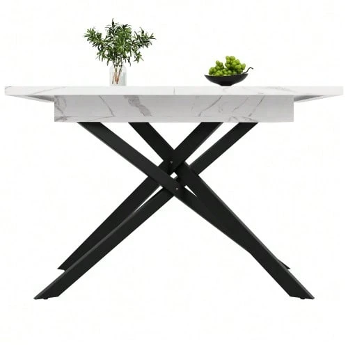 Dining Tables - White+Black - View 1