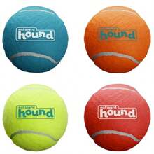 QILP Squeaker Ballz Squeaky Tennis Balls For D 50 Lbs And Over Interactive Dog Toy For Fetch Training Large 3'' 4-Pack - Large - View 7