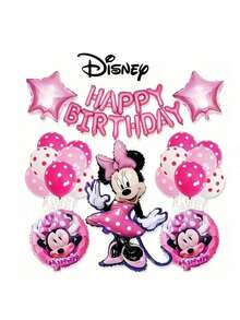 34pcs Mouse Shaped Foil Balloon Set, Latex Balloons, Birthday Party Decorations, Suitable For Birthday Party, Mother's Day, Graduation Ceremony, Party, Holiday, Daily Gathering, Back To School Season, Christmas Party And Other Occasions - Multicolor - View 16