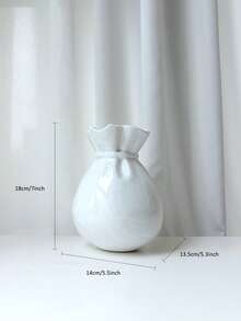 1pc Marble Pattern Vase, Acrylic Bag With Pearl Handle Design, Unique Mother's Day Gift, European Style Small Evening Bag Suitable For Party, Ball, Banquet - White - View 10