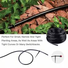 10米滴灌管，PVC材质，4/7毫米，DIY微滴灌系统，适用于家庭、花园、庭院、草坪、景观美化、露台、植物、花卉、花园浇水管等。 - 花園灌溉軟管 - 查看 5