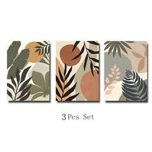 3pcs Canvas Poster, Modern Art, Boho Abstract Geometric Wall Art, Ideal Gift For Bedroom, Living Room, Corridor, Unframed Wall Decor, Winter Decoration, Room Decor - A - View 13