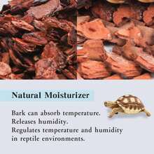 Tfwadmx Reptile Bark Bedding 15.8oz Tortoise Bedding For Habitat Bearded Dragon Substrate Reusable Pine Chips Substrate For Geckos, Lizards, Turtles Snakes, Hermit Crabs - ColorA - View 3