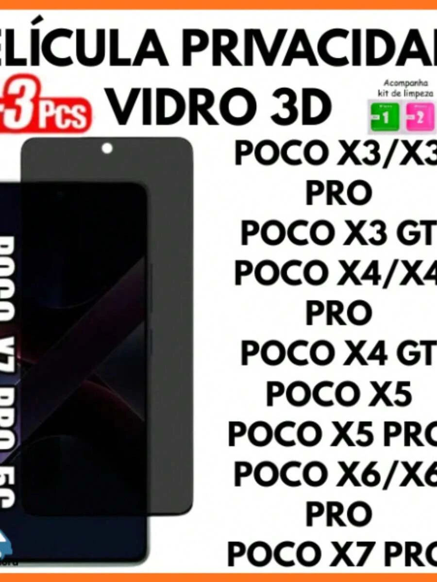 3D Privacy Film Anti-Spy Glass For Xiaomi Poco X3/X3 PRO/X3GT/X4/X4 PRO/X5/X5 PRO/X6/X6 PRO/X7 PRO - POCO X6 PRO - 查看 1