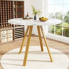 Dining Tables - White+Gold - View 3