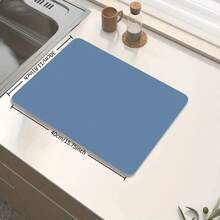 1pc Kitchen Countertop Absorbent Mat, Bar Drip Mat, Coffee Machine Pad, Washable & Heat Resistant - Multicolor - View 4