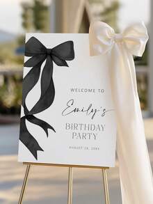 Cartel de bienvenida de boda con foto, Cartel de bienvenida de boda, Póster de recepción, Cartel de bienvenida moderno, Cartel de bienvenida con foto, Plantilla editable - Multicolor - Ver 4