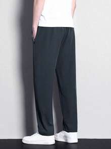 1pc Tween Boys' Versatile Sports, Running, Outdoor, Fitness Sweatpants - Dark Grey - View 2