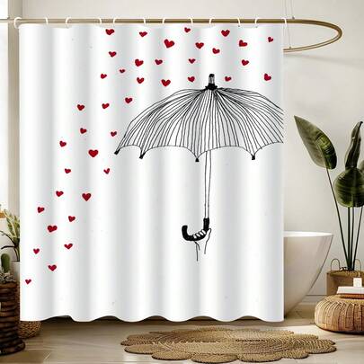 1 chiếc rèm tắm họa tiết hình học phong cách mùa xuân, trang trí phòng tắm hiện đại đầy màu sắc với các đường nét hình học, thiết kế hiện đại như tranh vẽ, quà tặng độc đáo cho gia đình, quà tặng cho bạn bè.