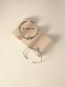 1pc Fashionable Minimalist Knotted Line Design Bracelet, Suitable For Women's Daily Wear, Party, Outdoor - Knotted Bracelet - View 4