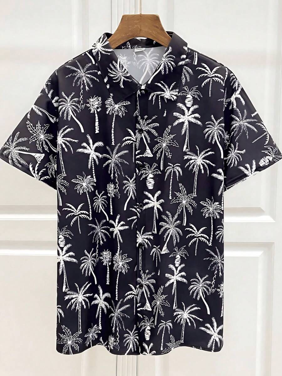 New Style Spring And Summer Men's Beach Hawaii Short Sleeve Flower ShirtApp - A508D-aL23577 - View 1