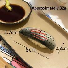 1个最新潮流PVC逼真日式三文鱼寿司仿真食物模型挤压玩具 - 完美礼物 - 生日礼物 - 理想礼物 - 惊喜礼物 - 节日礼物 - 季节性礼物 - 万圣节礼物 - 圣诞节礼物 - 游戏爱好者优雅礼物 - 礼物 - 复活节礼物 - 彩色 - 查看 11