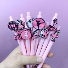 Bộ 5/10 bút bi chất lượng cao chủ đề múa ba lê, bút bi mực nước màu hồng chủ đề ba lê sáng tạo, thích hợp cho người yêu thích khiêu vũ, trường học, phần thưởng trong lớp học, đồ dùng văn phòng, giải thưởng sự kiện, quà tặng cuộc thi khiêu vũ. - Bộ - Xem 4