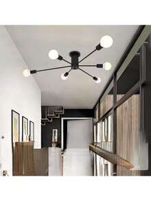 1 件现代简约分支吸顶灯 DIY 不对称造型北欧创意分子吸顶灯，不含灯泡 - 分子燈 - 查看 21