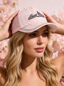 1顶可调节女士棒球帽，刺绣时尚百搭帽，设计美观 - 棒球帽 - 查看 12