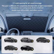 1PC 2026 Portable Titanium-Silver Heat-Insulating Sunshade: Foldable, Easy To Store, Provides Effective Heat And Light Insulation, Quickly Creates A Cool Driving Environment, And Is An Essential Car Interior Accessory That Is Easy To Install - B - View 10